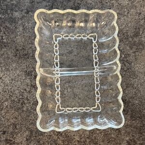 Elegant Clear Glass Soap Dish